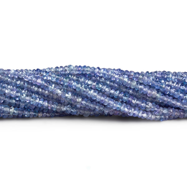 3mm Tanzanite Faceted Rondelle Beads 14 inch 150 pieces