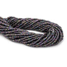 3mm Violet Mystic Spinel Faceted Rondelles 13 inches 150 pieces - The Bead Traders