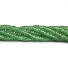 4 - 4.5mm Green Kyanite Faceted Rondelles 8.5 inch 90 beads - The Bead Traders