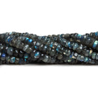 4 - 4.5mm Labradorite Plain Heishis 16 inch 160 beads - The Bead Traders