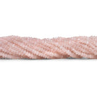 4 - 4.5mm Rose Quartz Faceted Discs 15 inch 130 beads - The Bead Traders