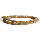 4 - 5.5mm Ethiopian Opal Faceted Rondelles 16 inch 130 beads - The Bead Traders
