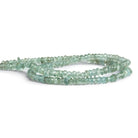 4 - 5mm Moss Aquamarine Faceted Rondelles 14 inch 155 beads - The Bead Traders
