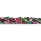 4 - 5mm Multicolor Tourmaline Faceted Hearts 12 inch 70 beads - The Bead Traders
