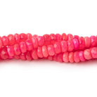 4 - 5mm Pink Ethiopian Opal Faceted Rondelles 16 inch 136 beads - The Bead Traders