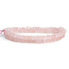 4-5mm Rose Quartz Square Heishi Beads 16 inch 200 pieces - The Bead Traders