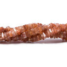 4 - 5mm Sunstone Square Heishis 14 inch 175 beads - The Bead Traders