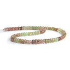 4 - 6mm Afghani Tourmaline Faceted Rondelles 15 inch 120 beads - The Bead Traders