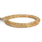 4-6mm Ethiopian Opal Faceted Rondelles 16 inch 155 beads - The Bead Traders