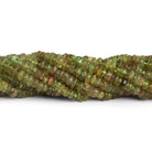 4 - 6mm Natural Apatite Plain Rondelles 14 inch 140 beads - The Bead Traders