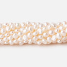 4 - 6mm Off White Baroque freshwater pearls 16 inch 78 pieces A - The Bead Traders