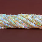 4 - 7mm Ethiopian Opal Faceted Rondelles 15 inch 145 beads - The Bead Traders