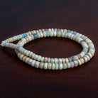 4 - 8mm Australian Opal Faceted Rondelles 16 inch 120 beads - The Bead Traders