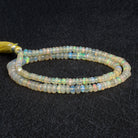 4-8mm Ethiopian Opal Plain Rondelles 16 inch 150 beads - The Bead Traders