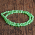 4 - 8mm Green Opal Plain Rondelles 16 inch 90 beads - The Bead Traders