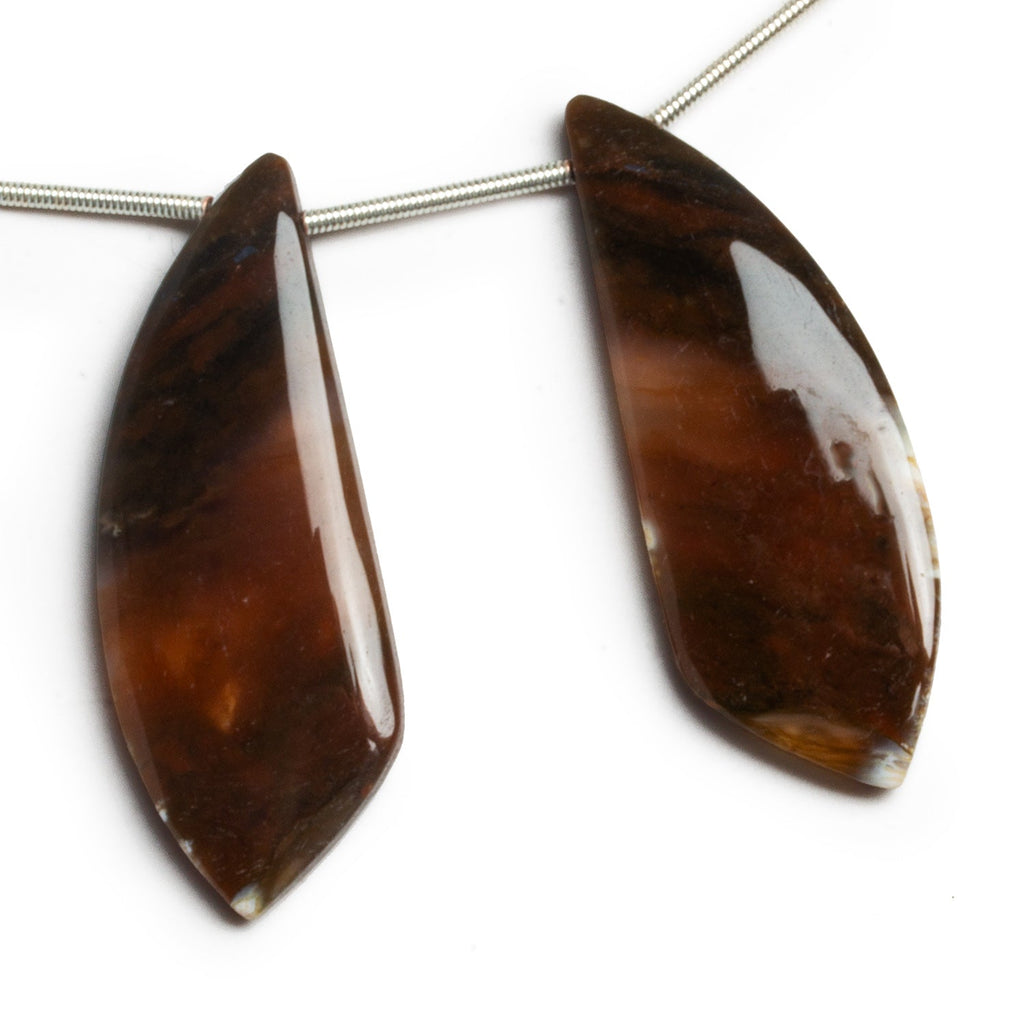 40x15mm Jasper Wing Focals Set of 2 Beads - The Bead Traders