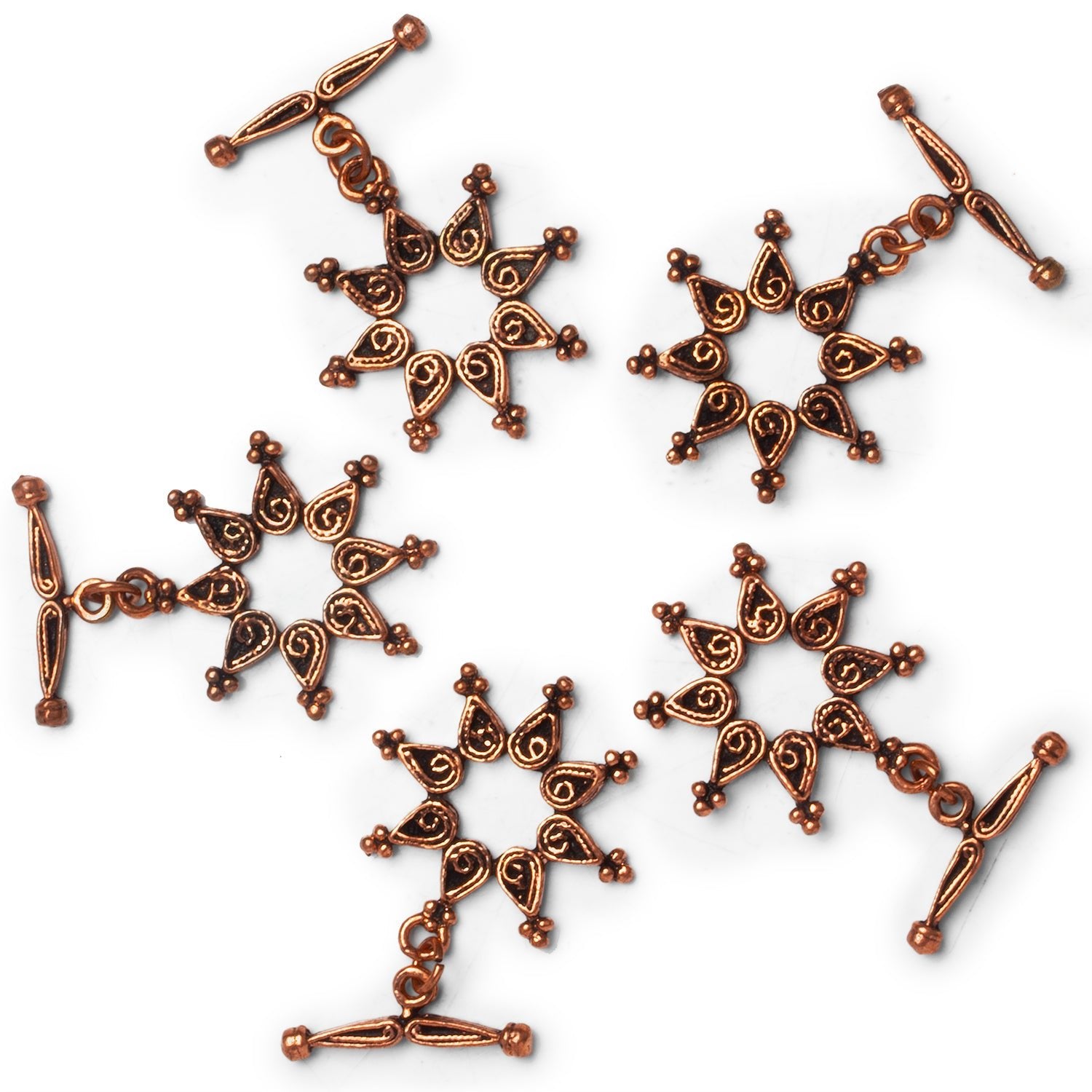 40x29mm Copper Star Toggle 1 Bead - The Bead Traders