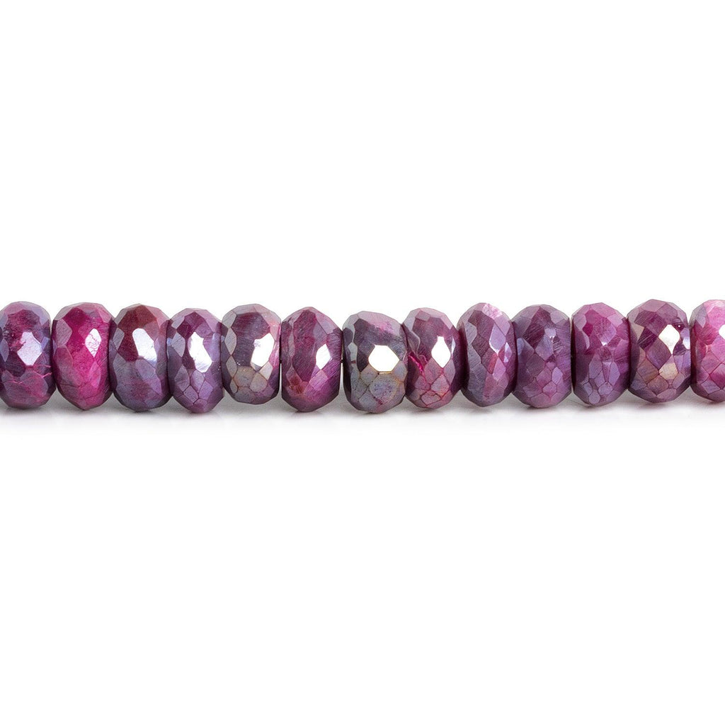 10-11mm Purple Mystic Moonstone Faceted Rondelle Beads 8 inch 30 pieces - The Bead Traders