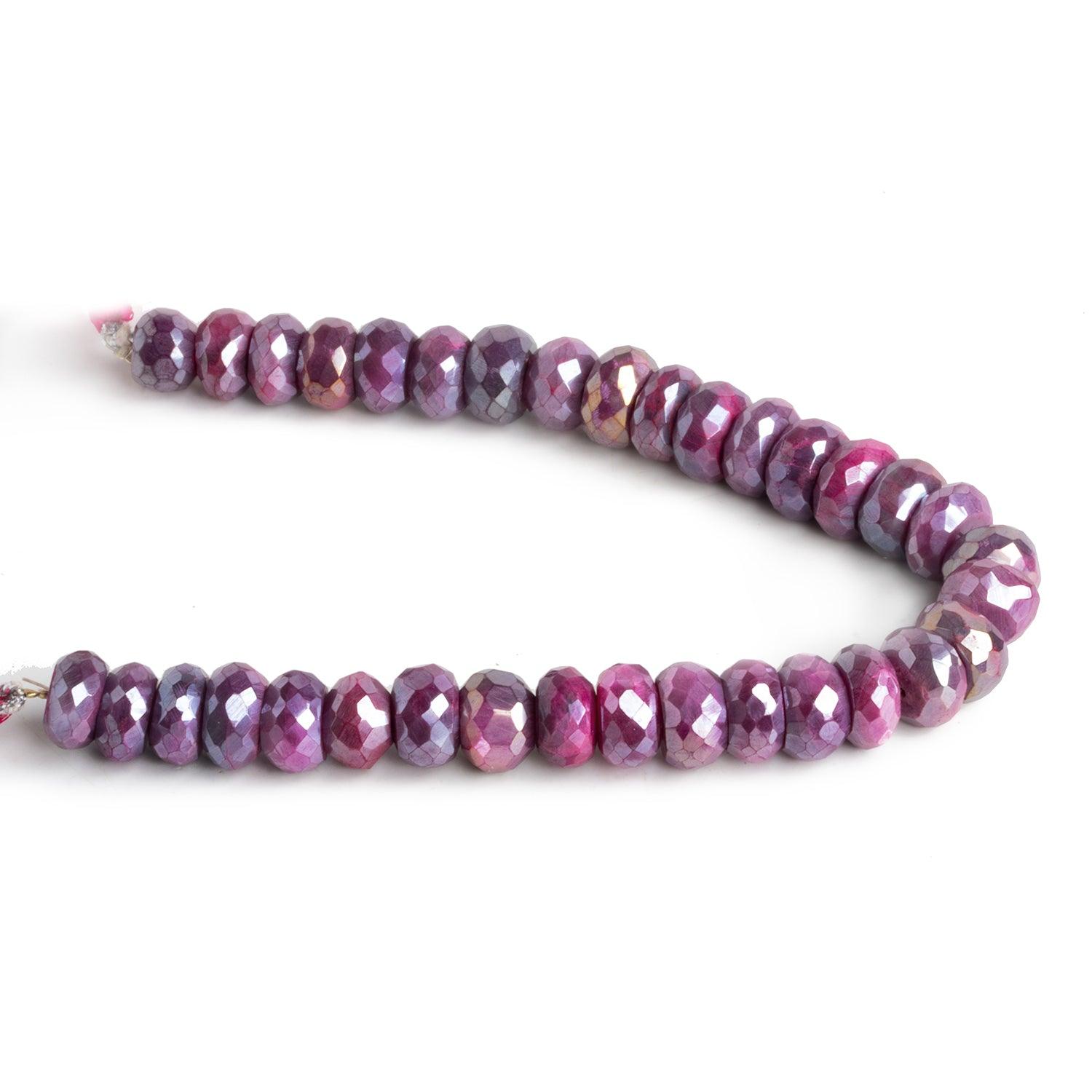 10-11mm Purple Mystic Moonstone Faceted Rondelle Beads 8 inch 30 pieces - The Bead Traders