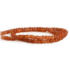 4.5-5.5mm Honey Aventurine Plain Rondelles 14 inch 90 beads - The Bead Traders