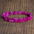 4.5-6mm Orchid Opal Plain Rondelles 16 inch 120 beads - The Bead Traders