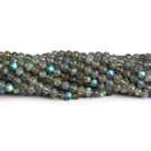 4.5mm Labradorite Faceted Rounds 12 inch 78 beads - The Bead Traders