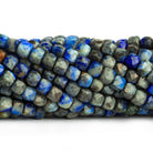 4.5mm Lapis Lazuli Microfaceted Cubes beads for sale