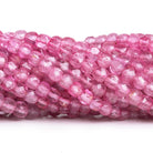 4.5mm Mystic Pink Topaz Microfaceted Cubes 12 inch 65 beads - The Bead Traders