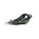 45x21mm Peacock Ultra Baroque Pearl Focal 1 Bead - The Bead Traders