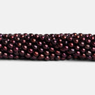 4.5x3.5mm Burgundy Straight Drilled Oval Pearls 16 inch 93 beads - The Bead Traders