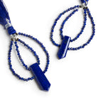 45x35mm Lapis Lazuli Double - Drilled Fancy Focal Beads 1 Piece - The Bead Traders