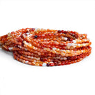4.5x3mm Fire Opal Plain Nuggets 18 inch 110 beads - The Bead Traders