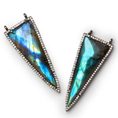 Bezeled Gemstone Pendants And Connectors