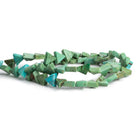 9mm Turquoise Triangles 16 inch 51 beads - The Bead Traders