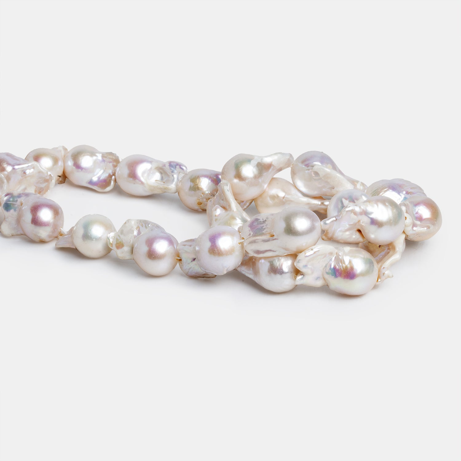 white ultra baroque pearl beads for sale