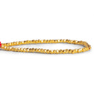4mm 22kt Gold Plated Copper Faceted Cubes 8 inch 65 beads - The Bead Traders