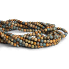 4mm American Picture Jasper Plain Rounds 15 inch 95 beads - The Bead Traders
