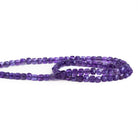 4mm Amethyst Micro Faceted Cube Beads 12 inch 70 pieces - The Bead Traders