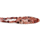4mm Andesine Microfaceted Cubes 12 inch 75 beads - The Bead Traders