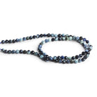 4mm Blue Sapphire Faceted Rounds 15 inch 90 beads - The Bead Traders
