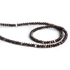 4mm Brown Shell Plain Rondelles 16 inch 125 beads - The Bead Traders