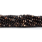 4mm Brown Shell Plain Rondelles 16 inch 125 beads - The Bead Traders