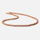 4mm Copper Off Round Freshwater Pearls , 15 inch 110 pcs - The Bead Traders