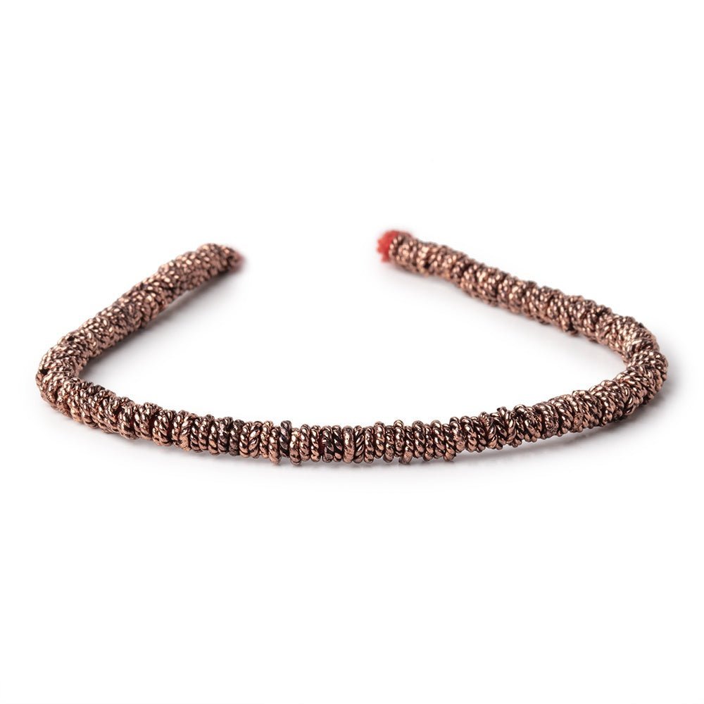 4mm Copper Twisted Jump ring 8 inch 163 pcs - The Bead Traders