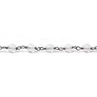 4mm Crystal Quartz faceted round Black Gold Chain 35 beads - The Bead Traders