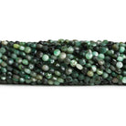 4mm Emerald Checkerboard Microfaceted Coins 12 inch 80 pieces - The Bead Traders