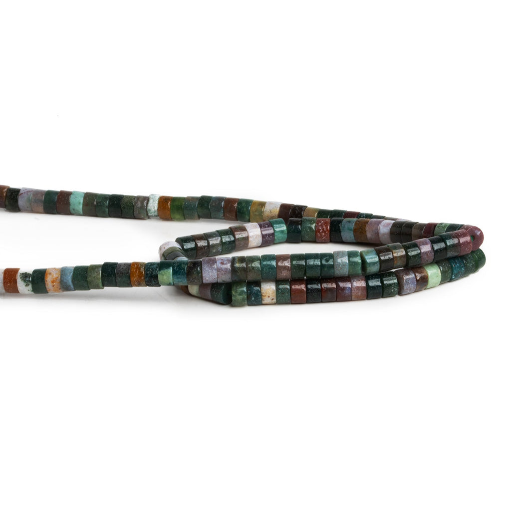 4mm Fancy Jasper Plain Heishis 12 inch 110 Beads - The Bead Traders