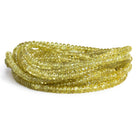 4mm Grossular Garnet Plain Rondelles 16 inch 175 beads - The Bead Traders