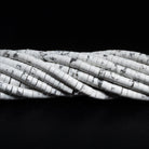 4mm Howlite Plain Heishis 12 inch 110 Beads - The Bead Traders