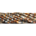 4mm Jasper Heishis 12 inch 110 Beads - The Bead Traders